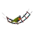 thumbnail image 4 of Bird Ladder Bridge, Hanging Wooden Ladder Natural   Grade Dyes Stable  For Birds For Hamsters For Honey Gliders, 4 of 8
