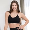 thumbnail image 5 of Coobie Scoopneck Full Coverage Yoga Bra 9147, Black, One Size, 5 of 8