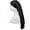 15# Black, variant on Silk Cap for Sleeping Women,Adjustable Long Silk Bonnet for Curly Hair Elastic Night Cap Gold
