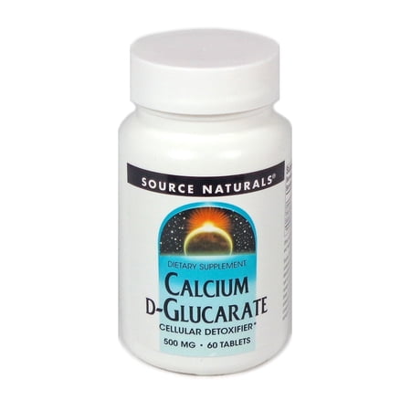 Source Naturals Calcium D-Glucarate 500 Mg Cellular Detoxifier Tablets - 60 Ea