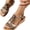 Coffee, variant on Women's Casual Beach Sandals with foot arch pad, Breathable and comfortable shoes