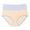 Beige, variant on Womens Underwear - Women's Sports Yoga Breathable Solid Color Stitching Seamless High Waist Underwear - Panties for Women,Color:Beige,Size:XXL