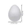 thumbnail image 2 of Huevos de espuma Crafjie, 15 cm, 3 unidades, de poliestireno blanco, para manualidades, 2 of 7