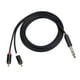 thumbnail image 1 of Cable RCA de 6,35 mm a 2 RCA, cable de audio estéreo para mezclador y amplificador, 3 m 3M, 1 of 9