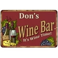 thumbnail image 1 of Don's Red Wine Bar Sign 8 x 12 High Gloss Metal 208120054340, 1 of 1