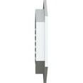 thumbnail image 3 of Ekena Millwork 36"W x 34"H Vertical Peaked Gable Vent (41"W x 39 5/8"H Frame Size) 9/12 Pitch: Functional, PVC Gable Vent w/ 1" x 4" Flat Trim Frame, 3 of 14