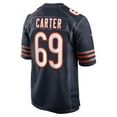 thumbnail image 3 of Men's Nike Ja'Tyre Carter Navy Chicago Bears Game Player Jersey, 3 of 3