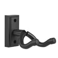 thumbnail image 1 of Multi-Color Instrument Wall Mount Hanger for Guitar, Ukulele & Mandolin - ABS, Metal & Silicone Construction, Lightweight 98g Design, Includes Complete Mounting Set (Black/Green/Pink/White/Wood Grain, 1 of 6