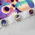 thumbnail image 4 of Feelyou Colorful Owl Child Blackout Curtains Set of 2 (52x84 Each), Kawaii Cartoon Animal Window Curtains, Branches Leaf Plant Curtains and Drapes, Window Curtains Home Decor, 4 of 6