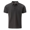 thumbnail image 4 of Polo Shirts for Men Short Sleeve Quarter Button Up Tee Shirts Lightweight Grey Mens Work Shirts, 4 of 9