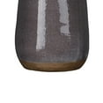 thumbnail image 4 of Round Ceramic Vase with Banded Bottom and Narrow Mouth,Large,Set of 2, Gray, 4 of 5