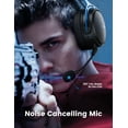 thumbnail image 5 of Seneo Air Wireless Gaming Headset Stereo Bass for PS4,Xbox One,PC,Mac, Dual Chamber Driver, Noise Cancelling Mic Bass Ultra Light Over-Ear Computer Gaming Headphones Blue, 5 of 7