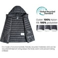 thumbnail image 4 of Little Donkey Andy Boys Winter Puffer Vest Packable Lightweight Faux Down Hooded Sleeveless Jacket Gray L 140cm 10 Years, 4 of 6