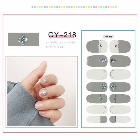 Etiqueta engomada del clavo de la mariposa Etiqueta engomada completa del clavo de la película del esmalte de uñas del gradiente 3D Wmkox8yii hjk628