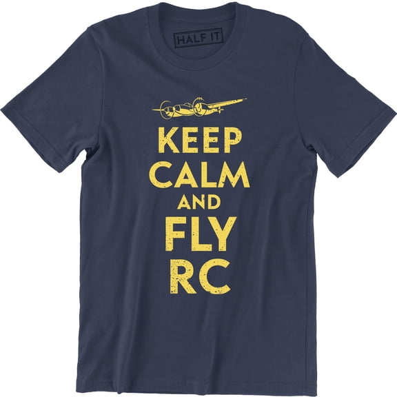 RC RC Plane Jet Keep calm and Fly RC Remote Controlled Tee Shirt