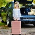 thumbnail image 3 of edx Hardside Carry on Luggage with Spinner Wheels, Hard Shell ABS Suitcase, 20-Inch Lightweight Expandable Rolling Luggage, Pink, 3 of 10