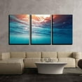 thumbnail image 2 of wall26 - 3 Piece Canvas Wall Art - Underwater View of The Sea Surface - Modern Home Art Stretched and Framed Ready to Hang - 24"x36"x3 Panels, 2 of 3