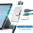 thumbnail image 1 of Estación de Acoplamiento 7 en 1 Hub Tipo C Pro 8 9 X con Lector de Tarjetas de Memoria USB 3.0 RJ45 4K, 1 of 10