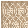 thumbnail image 5 of SAFAVIEH Courtyard Finian Distressed Geometric Indoor/Outdoor Area Rug Mocha/Light Beige, 6'7" x 9'6", 5 of 7