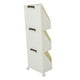 thumbnail image 1 of Contenedor De Almacenamiento Plegable, Organizador Artesanal De Armario De Plástico Apilable Con Ruedas, Soporte De Estante Esquinero Para Dormitorio, Habitación, Oficina En Casa, 1 of 7