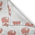 thumbnail image 5 of Ambesonne Fox Grommet Curtain, Abstract Dotted Background, 50" x 72", Coral Seafoam Black, 5 of 6