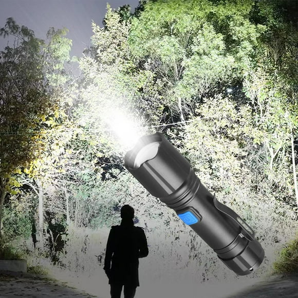 Mini Flashlights with Batteries,Rechargeable Led Flashlights,Small Flashlight Bright,LED Flashlights High Lumens, Bright Small Flashlight, Zoomable,, Brightness Flash Light for Outdoor, Emergency