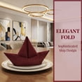 thumbnail image 5 of Unique Bargains 6Pcs Satin Washable Reusable Cloth Napkins Red 20x20inch, 5 of 6