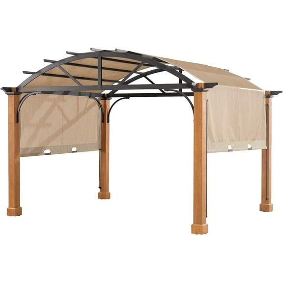 Replacement Canopy Top Cover for The Longford Wood Archway Pergola - Riplock 500 Beige