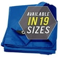 thumbnail image 1 of Lona impermeable grande - Lona de polietileno resistente de 5 mil de espesor, ideal para carpas con dosel, botes, casas rodantes o cubiertas de piscinas - Lonas protectoras multiusos con ojales para u, 1 of 5