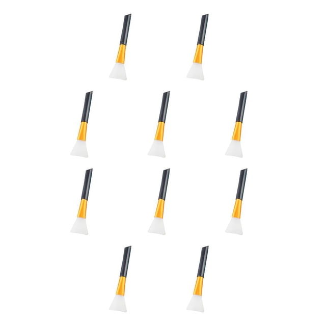 Soidarity Cepillo para máscara facial Máscaras faciales Cepillos Herramientas Accesorios de modulación de mano Herramienta de aplicación para mujer Negro 10piezas Soidarity CBP207433