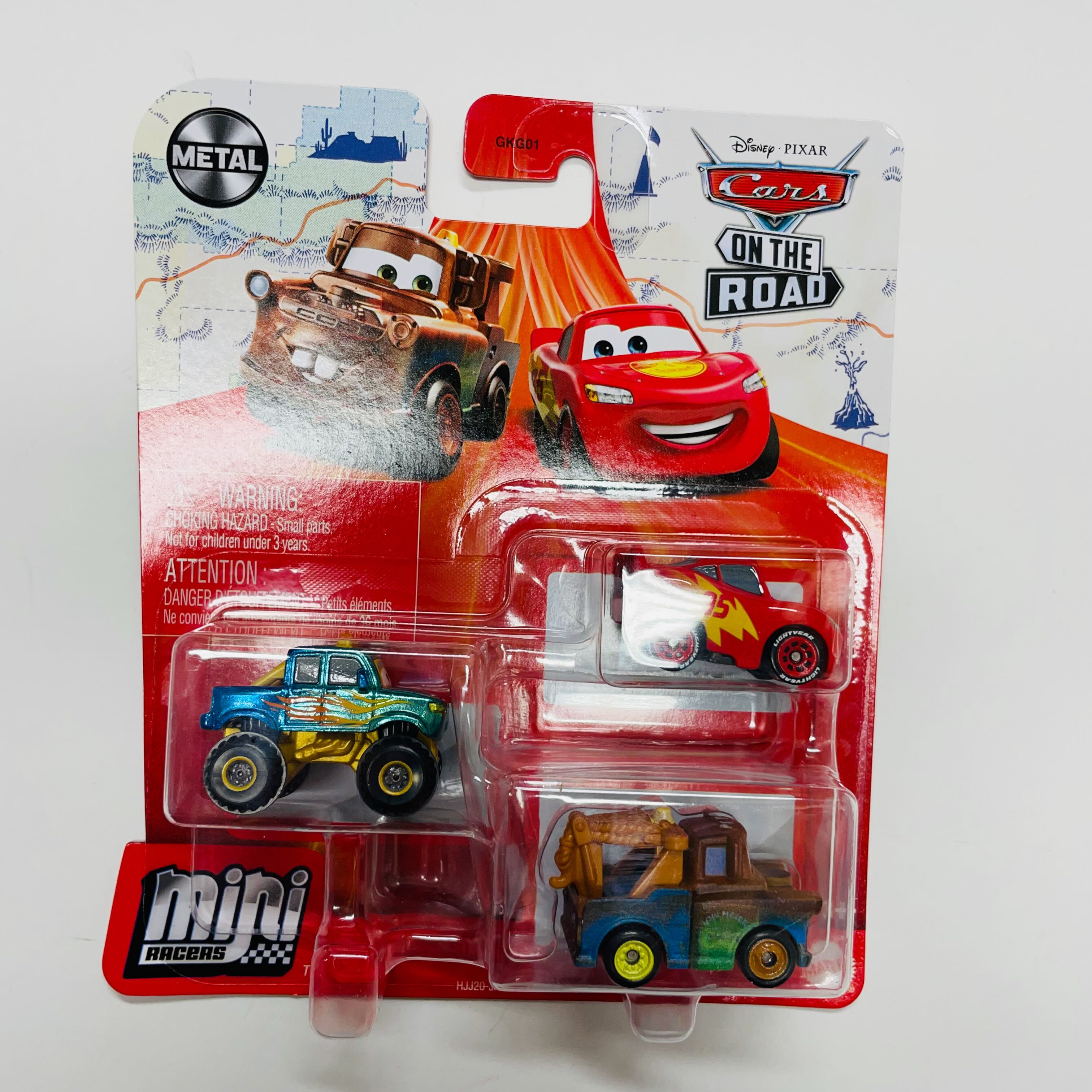 demandante Dedicación engranaje Disney Pixar Cars Mini Racers 3 Pack - Road Trip - Walmart.com