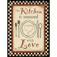 thumbnail image 2 of Stimson, Diane 19x24 Gold Ornate Wood Framed with Double Matting Museum Art Print Titled - Kitchen Love Vert, 2 of 4