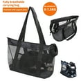 thumbnail image 4 of HOARBOEG PVC Breathable Mesh Panoramic Pet Cats Bag Single Shoulder Bag Foldable and Washable Carrying Bag When Going Out Clearance, 4 of 8