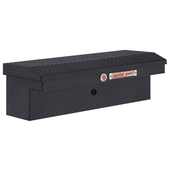 Weather Guard Tool Box 180-6-04 Lo-Side; Low Profile; Single Lid; Powder Coated; Gunmetal Gray; Aluminum; 3 Cubic Feet Capacity