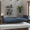 thumbnail image 4 of Novogratz Brittany Futon, Blue Linen, 4 of 25