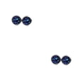 thumbnail image 4 of yingyy 1 Paire de Boucles d'Oreilles Rondes à la Mode avec Strass Légers pour Fête d'Anniversaire Bleu Foncé 2ensemble, 4 of 6