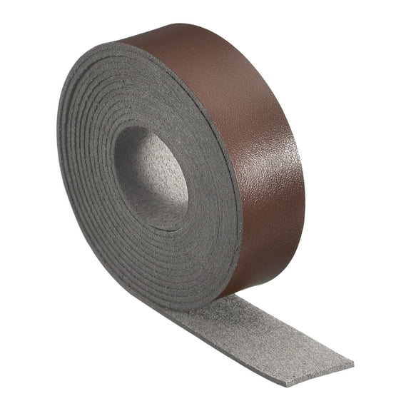 Leather Straps for Crafts, 1 Pack 3/4" Wide Leather Strips(Coffee)