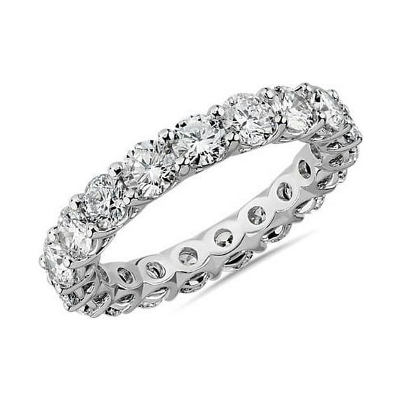 2.00 T.C.W Brilliant Round Cut Natural Diamond Elegant Designer Engagement Band for her Solid 950 Platinum Size 7