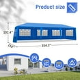 thumbnail image 5 of UBesGoo 10' X 30' Canopy Tent Party Wedding with 8 Side Walls for Outdoor BBQ Blue, 5 of 7