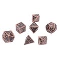 thumbnail image 2 of Dados poliédricos, juego de 7 dados poliédricos para juegos de rol, dados poliédricos de metal diseñados para precisión, 2 of 14