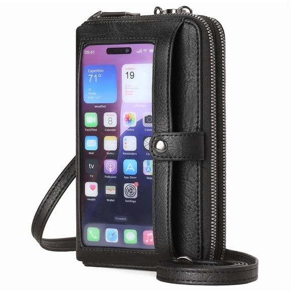FALAN MULE Phone Purse Crossbody Bags for Women Small Travel Wallet Touch Screen RFID Blocking