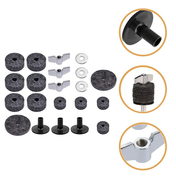 SWETRACE Cymbal Felt Pads Set Grey 1 Set 2In Drum Accessories