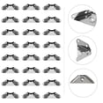 thumbnail image 1 of OUNONA 24 Pcs Support d'Angle en Acier Inoxydable pour Constructeurs Professionnels, 1 of 5