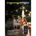 thumbnail image 5 of 2 in 1 Outdoor Smart Dimmer Plug, Smart WiFi Plug with 2 Control Sockets, 500W, Compatible with Alexa & Google Home, IP55 Waterproof Dimmer Plug, Indoor Outdoor Dimmer for String Lights, 1 Pack Black, 5 of 5