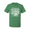 thumbnail image 2 of Wild Bobby, Greaser Outlaw Hot Rod Gambling Mechanic Pop Culture Men's Graphic T-Shirt, Kelly, 5XL, 2 of 3