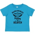 thumbnail image 3 of Inktastic Handpicked for Earth by My Pappy in Heaven with Angel Wings Boys or Girls Baby T-Shirt, 3 of 5