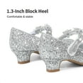 thumbnail image 2 of BURUDANI Girls Mary Jane Dress Shoes Pumps Low Heels Flower Party Wedding Princess, 2 of 5