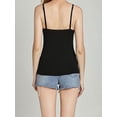 thumbnail image 4 of ZAXARRA Women Padded Tank Tops Modal Strap Tops Camisole Push up Bra Vest Tank, 4 of 5