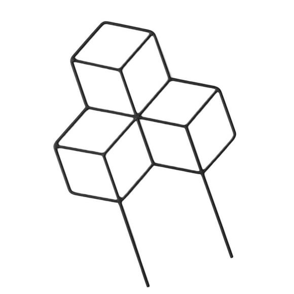 Garden Trellis Black Trellis Potted Plants Support Lattice Metal Trellis for Climbing Roses Vines Flower Vegetable