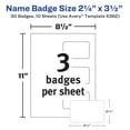thumbnail image 5 of Avery Self-Laminating Name Badges with Clips, 2.25" x 3.5" (5362), 5 of 9
